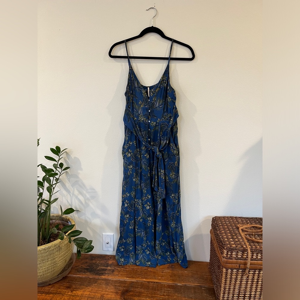 Free People Floral Jumpsuit